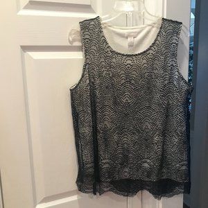 Ladies Chico's Sleeveless Shirt, Size 2